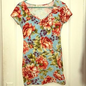 Colorful Skin Hugging Forever 21 Mini Dress